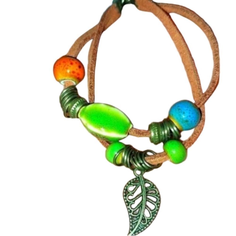 Vintage ethnic style beaded unisex bracelet